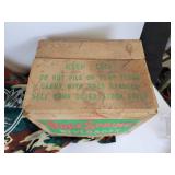 Rock Spring Beverages Box and Carrier and Airborne Screaming Eagles Flag