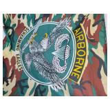 Rock Spring Beverages Box and Carrier and Airborne Screaming Eagles Flag