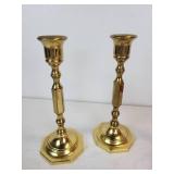 Lot of Vintage Christmas Décor - Miniature Nativity, Advent Candle Holder, and Brass Candlesticks