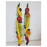 Pair of FLINT Stainless Steel Saucepans and Vintage Metal Wall Décor