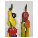 Pair of FLINT Stainless Steel Saucepans and Vintage Metal Wall Décor