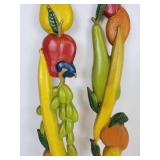 Pair of FLINT Stainless Steel Saucepans and Vintage Metal Wall Décor