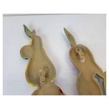 Pair of FLINT Stainless Steel Saucepans and Vintage Metal Wall Décor