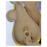 Pair of FLINT Stainless Steel Saucepans and Vintage Metal Wall Décor