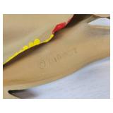 Pair of FLINT Stainless Steel Saucepans and Vintage Metal Wall Décor