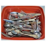Lot of Flatware - Sterling, Silver Plated, and Stainless Steel Pieces