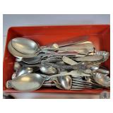 Lot of Flatware - Sterling, Silver Plated, and Stainless Steel Pieces