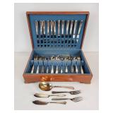 WM Rogers Silver Plated Flatware in Case