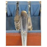 WM Rogers Silver Plated Flatware in Case