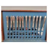 WM Rogers Silver Plated Flatware in Case