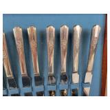 WM Rogers Silver Plated Flatware in Case