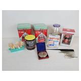 Lot of Misc. Treasures - Coca-Cola Canisters, Pitch Pipe, and More