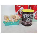 Lot of Misc. Treasures - Coca-Cola Canisters, Pitch Pipe, and More