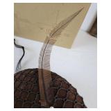 Pair of Vintage Hats and 1957 "Bonnie Scotland" Calendar with Queen Elizabeth on the Cover