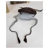 Pair of Vintage Hats and 1957 "Bonnie Scotland" Calendar with Queen Elizabeth on the Cover