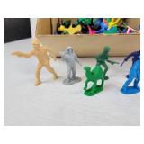 Lot of Treasures - Vintage Kitchen Flavorings, Curious George Jack-in-the-Box, Plastic Animals and Figures