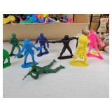 Lot of Treasures - Vintage Kitchen Flavorings, Curious George Jack-in-the-Box, Plastic Animals and Figures