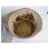 Lot of (4) Galvanized Buckets