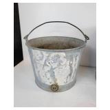 Lot of (4) Galvanized Buckets