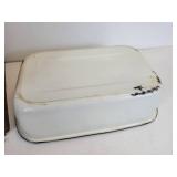 Vintage "Taters & Onyuns" Cabinet, Sunny Suzy Tin Oven, Tonka Truck, and Enamel Pan - NO SHIPPING