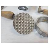 Lot of Vintage Kitchen Items, Meat Grinders, and Shoe Stretchers