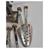 Lot of Vintage Kitchen Items, Meat Grinders, and Shoe Stretchers