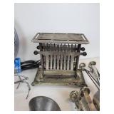 Lot of Vintage Kitchen Items, Meat Grinders, and Shoe Stretchers