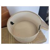 Pair of Vintage Suitcases with Fur Hat in Hat Box - NO SHIPPING