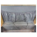 Pair of Vintage Suitcases with Fur Hat in Hat Box - NO SHIPPING