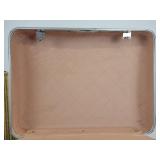 Pair of Vintage Suitcases with Fur Hat in Hat Box - NO SHIPPING