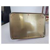 Lot of Vintage Items - Tin Litho Adding Machine, Small Oil Lantern, and Microscope with (5) Sets of Prepared Slides