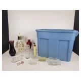 Tote of Vintage/Mid Century Modern Glassware, Home Décor and More! NO SHIPPING