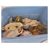 Tote of Vintage/Mid Century Modern Glassware, Home Décor and More! NO SHIPPING