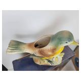 Large Lot of Vintage Porcelain Bird Figurines, Planters, Brass Crab Ash Tray, and More - NO SHIPPING