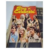 Lot of Vintage Treasures - Apple Basket, Oil Lamp, Christian Song Books, Lamps, and More! NO SHIPPING