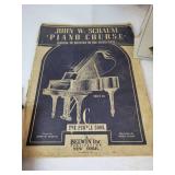 Lot of Vintage Treasures - Apple Basket, Oil Lamp, Christian Song Books, Lamps, and More! NO SHIPPING