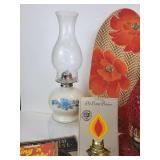 Lot of Vintage Treasures - Apple Basket, Oil Lamp, Christian Song Books, Lamps, and More! NO SHIPPING