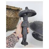 Vintage Brass-Colored Light Fixture, Tin Planter, and More - NO SHIPPING