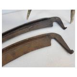 Elk Antler and Pair of Scythe Blades