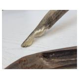 Elk Antler and Pair of Scythe Blades
