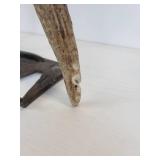 Elk Antler and Pair of Scythe Blades