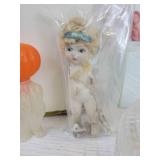 Lot of Vintage and Antique Glassware and Home Décor - Depression Glass, 5" Porcelain Doll, and More! NO SHIPPING