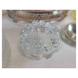 Lot of Vintage and Antique Glassware and Home Décor - Depression Glass, 5" Porcelain Doll, and More! NO SHIPPING