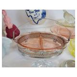 Lot of Vintage and Antique Glassware and Home Décor - Depression Glass, 5" Porcelain Doll, and More! NO SHIPPING