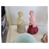 Lot of Vintage and Antique Glassware and Home Décor - Depression Glass, 5" Porcelain Doll, and More! NO SHIPPING