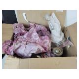 Lot of Vintage and Antique Glassware and Home Décor - Depression Glass, 5" Porcelain Doll, and More! NO SHIPPING