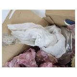 Lot of Vintage and Antique Glassware and Home Décor - Depression Glass, 5" Porcelain Doll, and More! NO SHIPPING