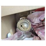 Lot of Vintage and Antique Glassware and Home Décor - Depression Glass, 5" Porcelain Doll, and More! NO SHIPPING