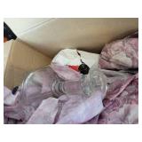 Lot of Vintage and Antique Glassware and Home Décor - Depression Glass, 5" Porcelain Doll, and More! NO SHIPPING