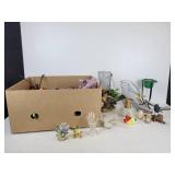 Lot of Home Décor - Bird Statuary, Display Stands, and More - NO SHIPPING